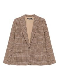 Lauren Ralph Lauren Bonaro Check Blazer Brown at Farfetch